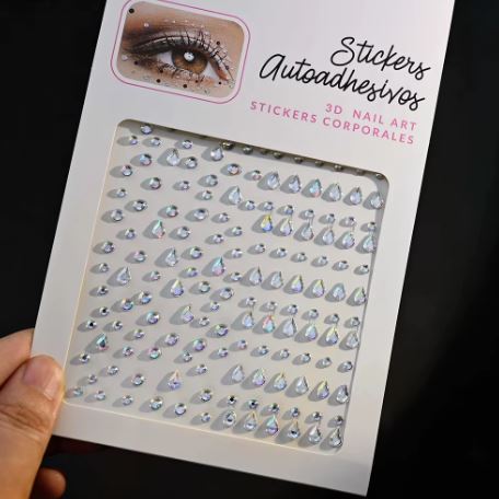 Ansigtsmykker Rhinestones Assorteret Størrelser