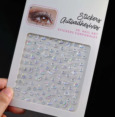 Ansigtsmykker Rhinestones Assorteret Størrelser / Mønster