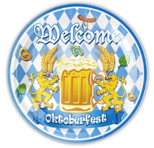 Festlig Oktoberfest Tallerken 7" - 10 stk